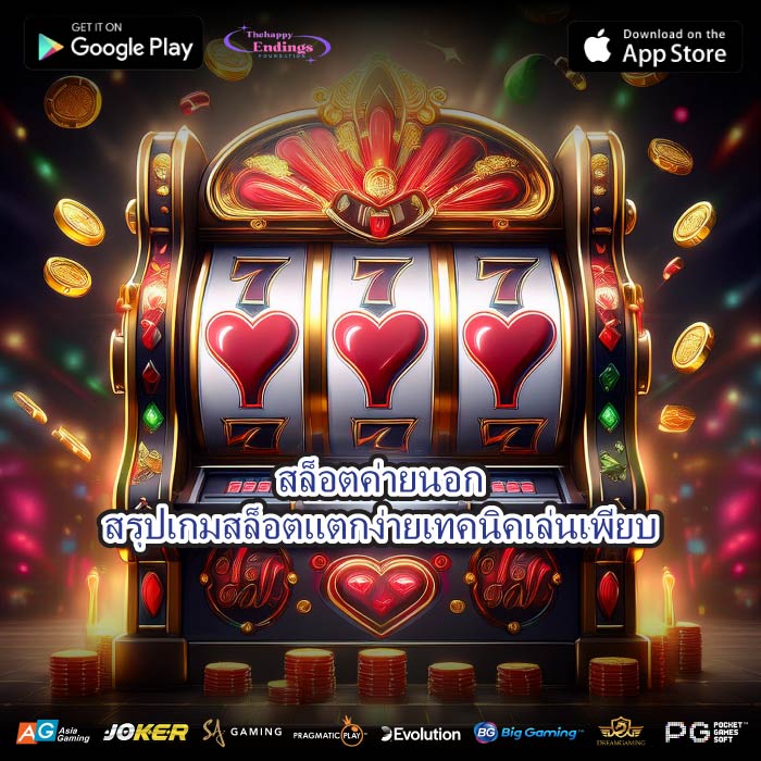 สล็อตค่ายนอกสรุปเกมสล็อตแตกง่ายเทคนิคเล่นเพียบ